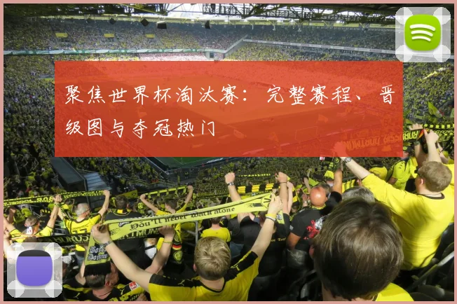 聚焦世界杯淘汰赛:完整赛程、晋级图与夺冠热门